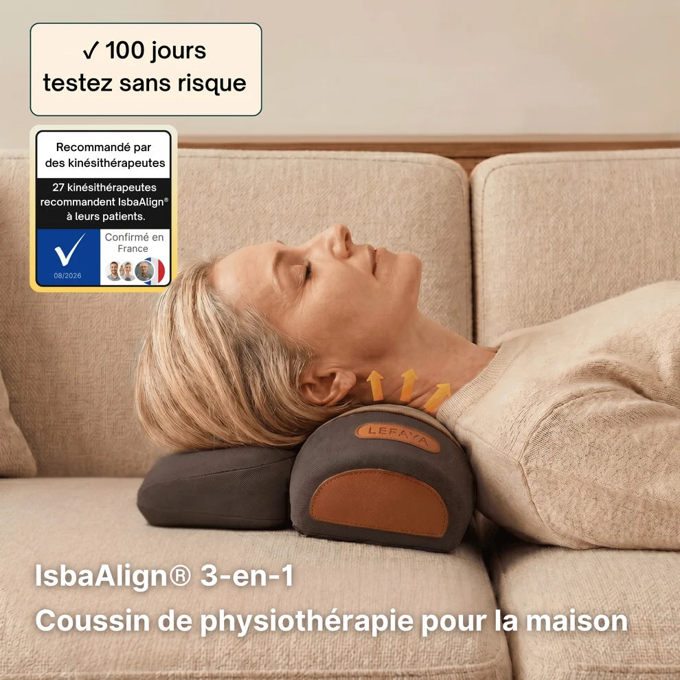 Lefaya - Le Coussin Cervical 3 en 1